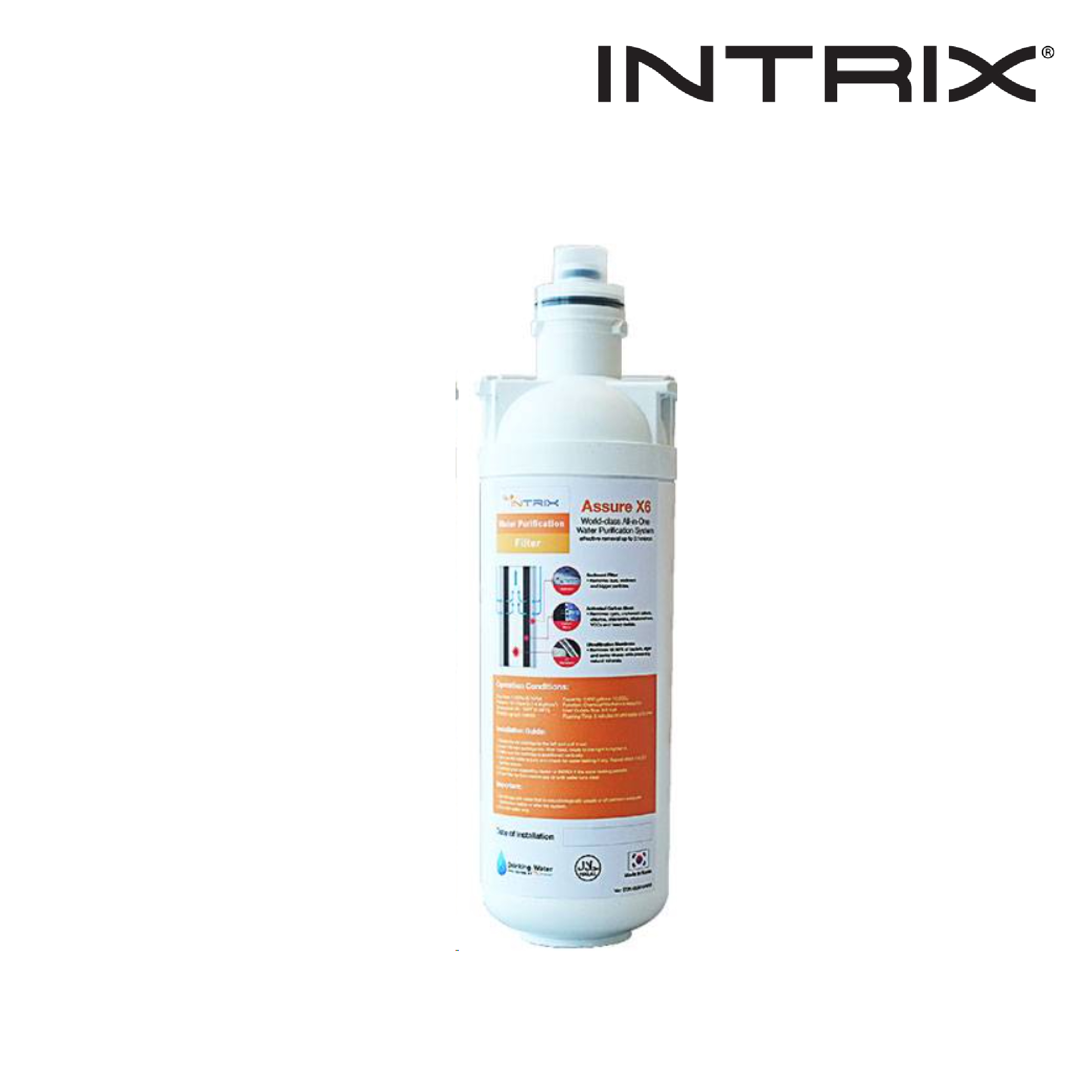 Intrix Assure X6 Filter Replacement - 10,000L or 1 Year Lifespan