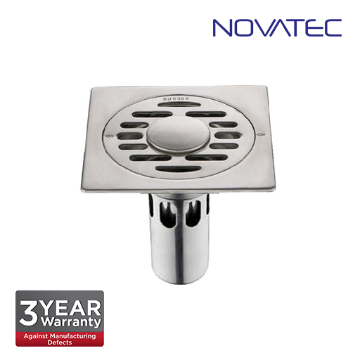 Novatec 4 inch X 4 inch Stainless Steel Grade 304 Floor Grating FT125-4
