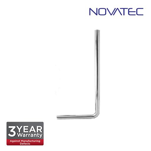 Novatec For Squatting: 1000mm X 450mm L-Shape Stainless Steel Flush Pipe LSP-1000