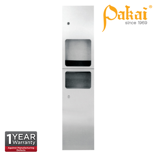 Pakai Automatic Hand Dryer / Waste Receptacle 2-In-One Hand Dryer PK-REC-2+1HD