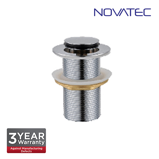 Novatec 32mm Chrome Plated Push Pop-Up Waste Without Overflow PW-R801