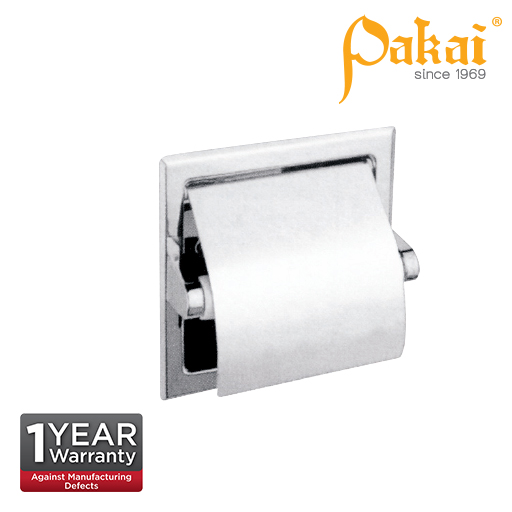 Pakai Polished Stainless Steel Semi Recessed Paper Holder SS-TTD-S-RS