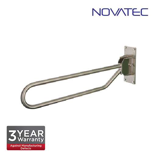 Novatec Stainless Steel Wall Hinged Swing Up Grab Bar 25mm SUGB-25D