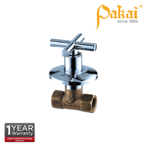 Pakai 1 inch Full Turn Concealed Stop Cock T7-1117A-FT
